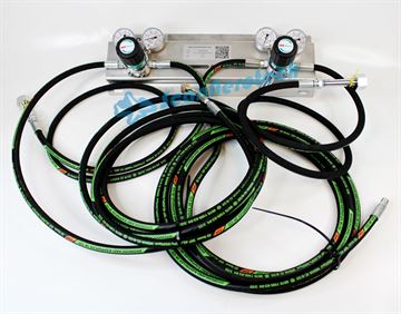 CGA580 HP and LP Regulator Bracket Kit incl. hoses