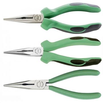 6529 3 160 SNIPE NOSE PLIERS WITH CUTTER               
