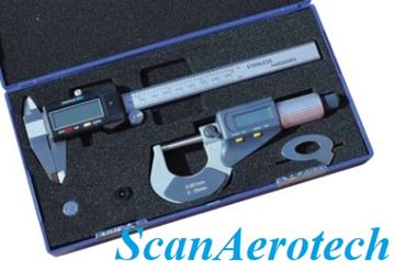 Digital Caliper & Micrometer Set 0.01 mm ,Metric & Imperial 
