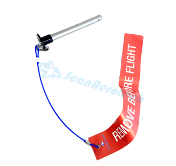 A220 LOCKING PIN LANDING GEAR INCL. NAS1756-12 FLAG