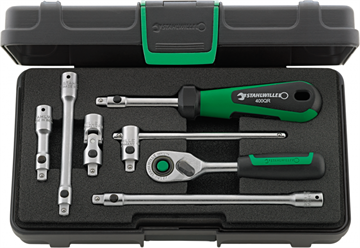 415QR N/7  DRIVE TOOLS SET 1/4"            