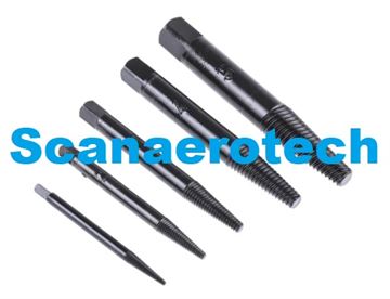 CHROME VANADIUM SCREW EXTRACTOR SET (5pcs) 