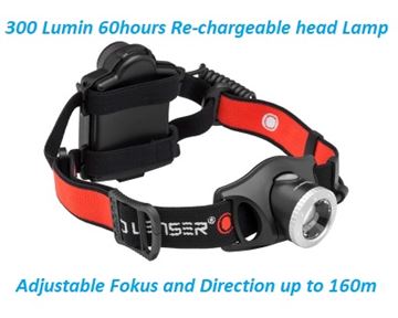 LED Lenser headlight, Rechargeable