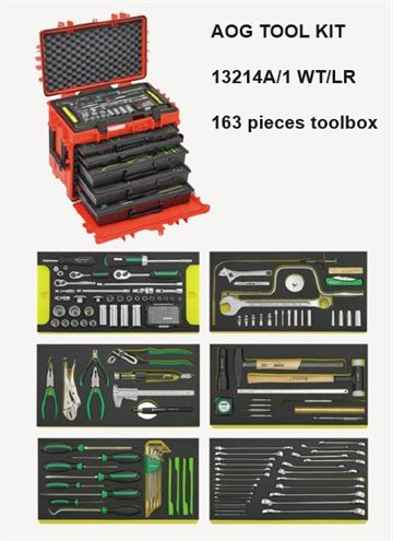 13214A1 WT/LR AOG TOOLBOX 163 TOOLS        