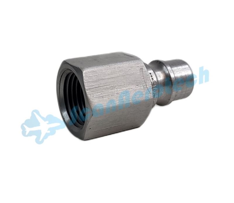 COM-9380 QUICK COUPLER NIPPLE - 3/8-18 NPTF PORT