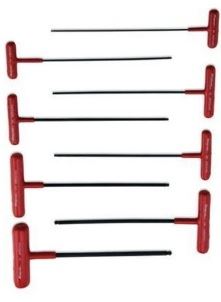 8PC T-HANDLE BALL HEX WRENCH SET