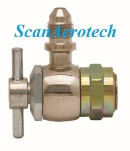 Schraeder Valve 90deg. AN3 Male