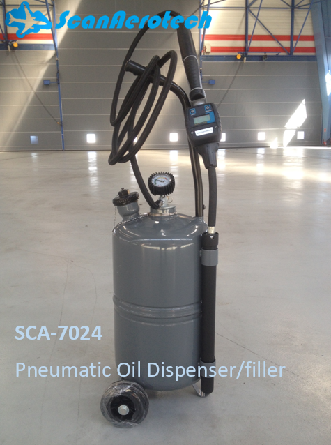 Pneumatic Engine Oil Service Cart (6 gal/24 l) (CE)