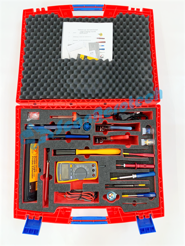 Large Crimping Tool Kit incl. Calibrated Fluke 115