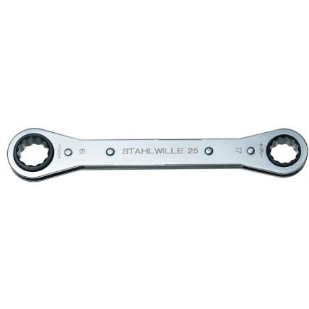 25aN 5/8 x 11/16 RATCHET RING SPANNER 