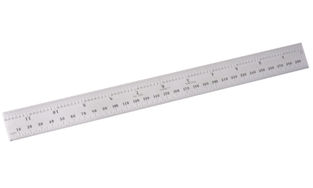 Metal Scale Ruler 12"